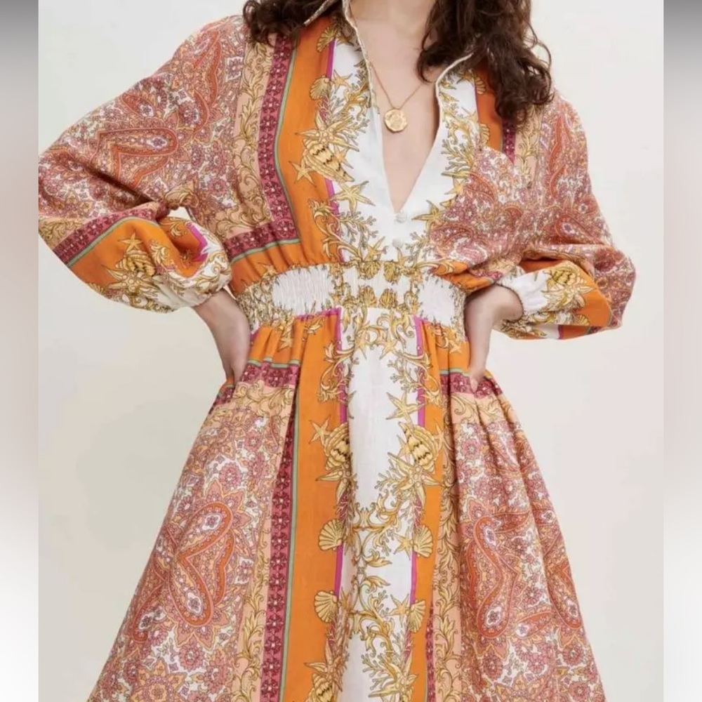 Maje Linen Dress - Picture 3 of 7